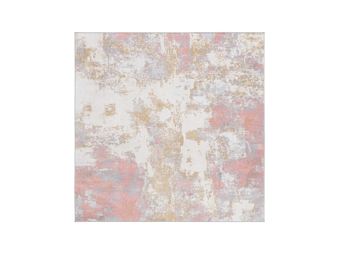 Tapis Rose/Gris 201 X 201 cm - Marcelline