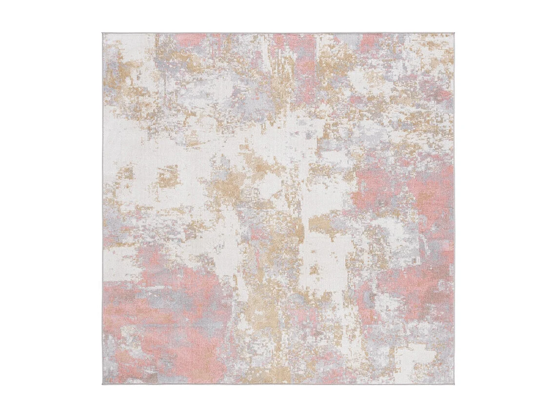 Tapis Rose/Gris 201 X 201 cm - Marcelline