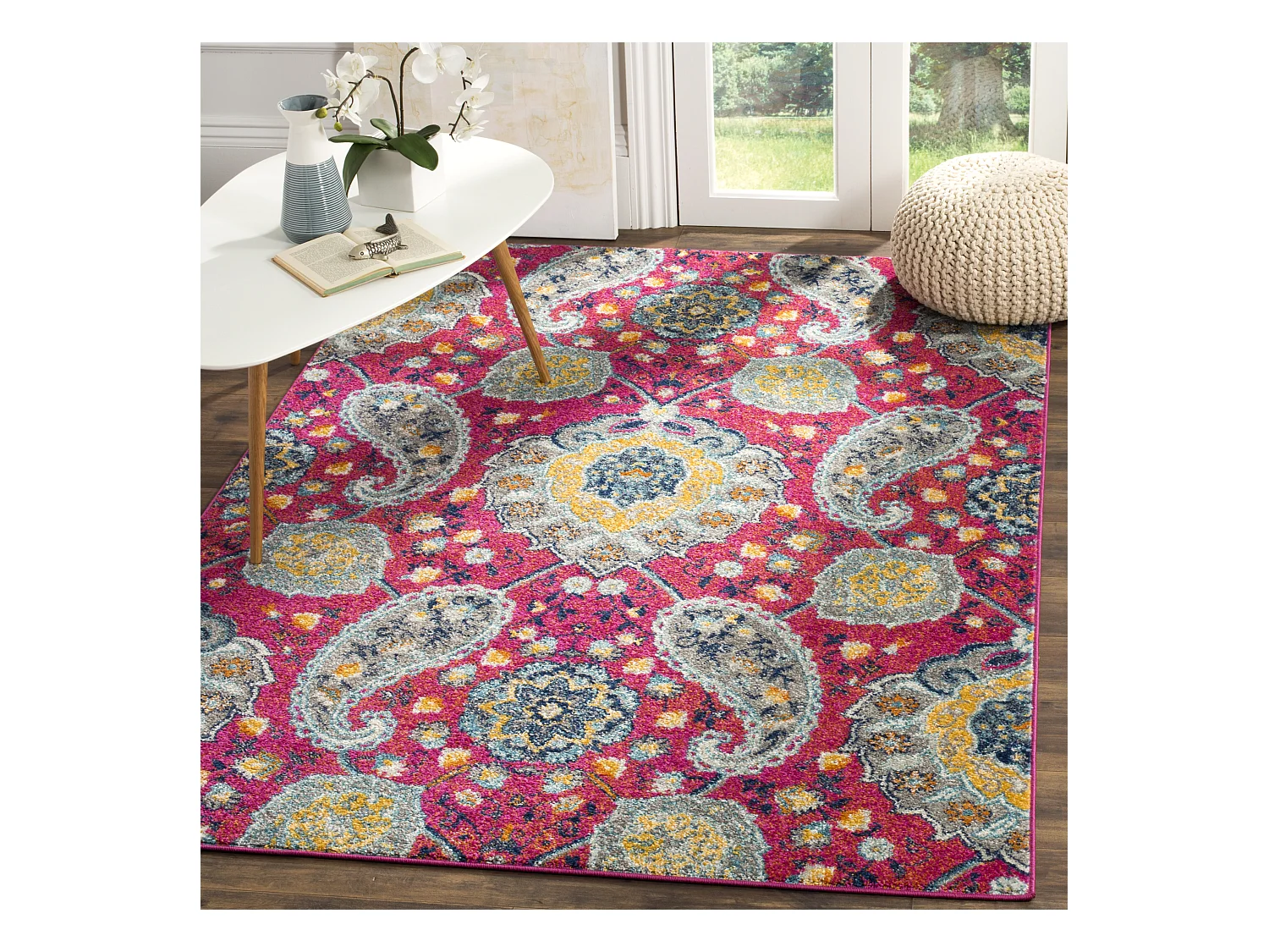 Tapis Rose/Neutre 155 X 229 cm - Mischa