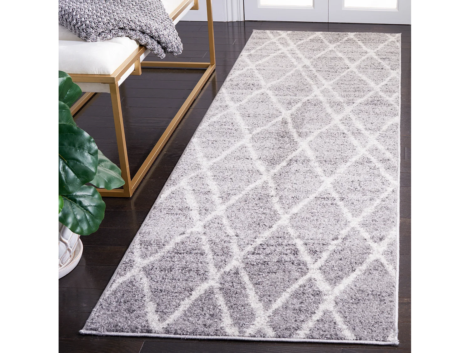 Tapis Blanc 76 X 244 cm - Johanna