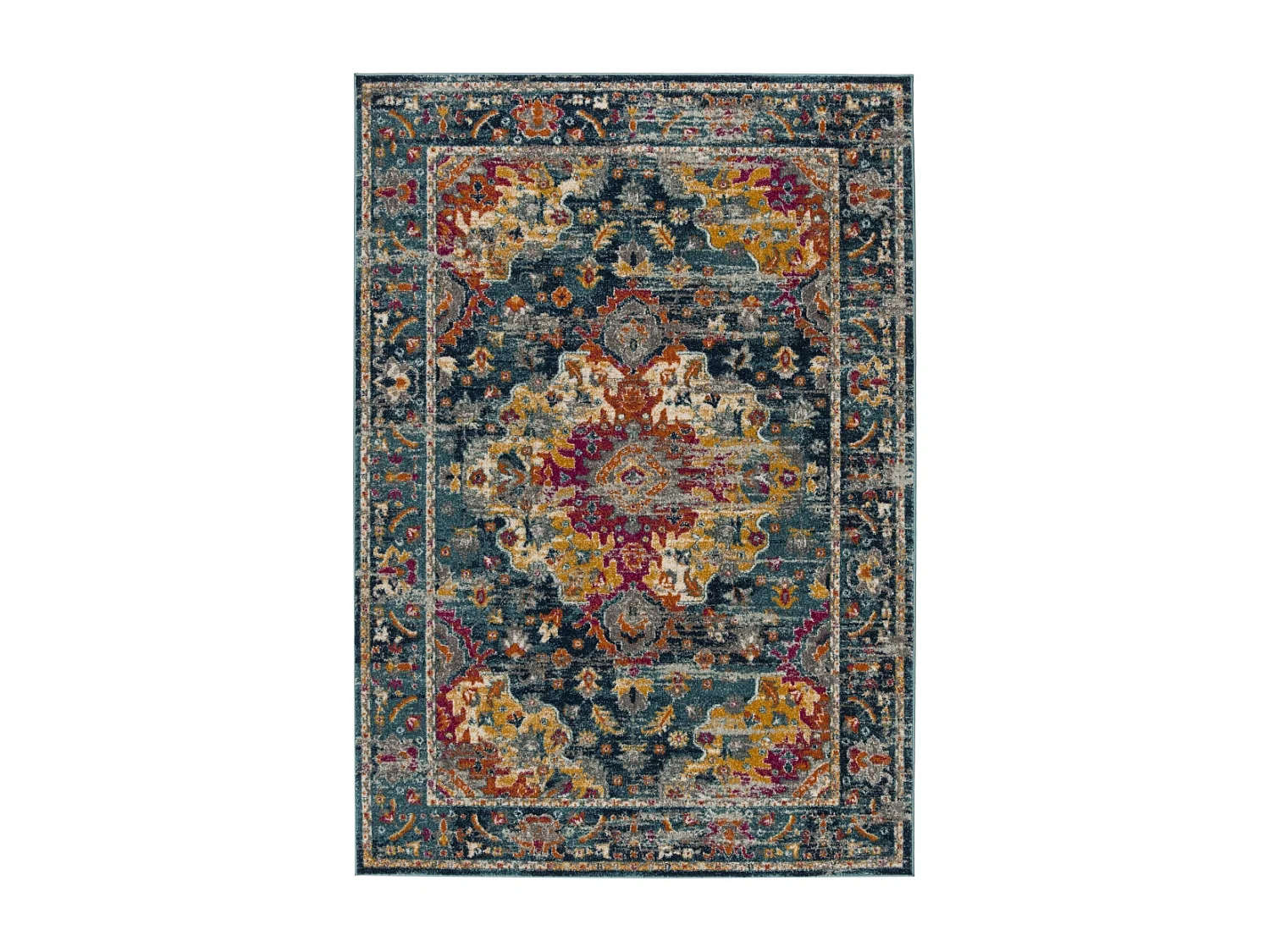 Tapis Sarcelle/Fuschia 160 X 229 cm - Shannon