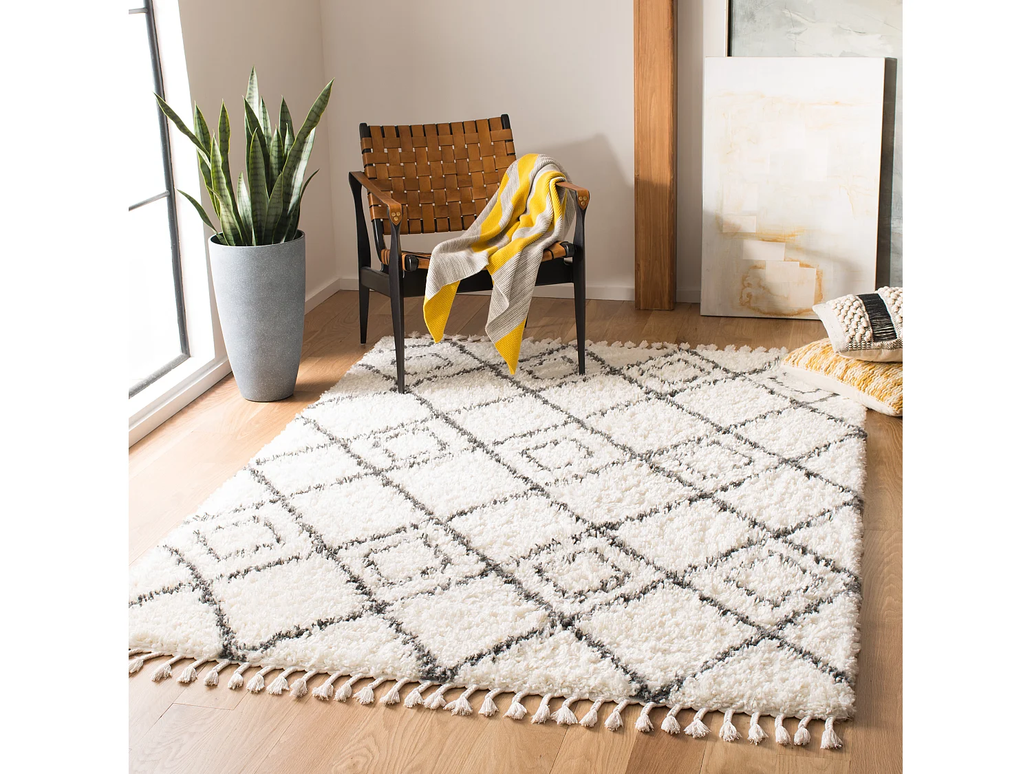 Tapis Neutre/Gris 160 X 229 cm - Angela