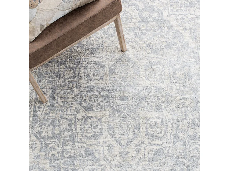 Tapis Gris clair/Ivoire 122 X 183 cm - Melany