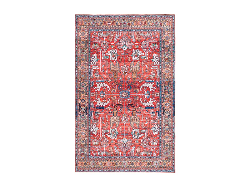Tapis Rouge/Bleu 152 X 244 cm - Fiora