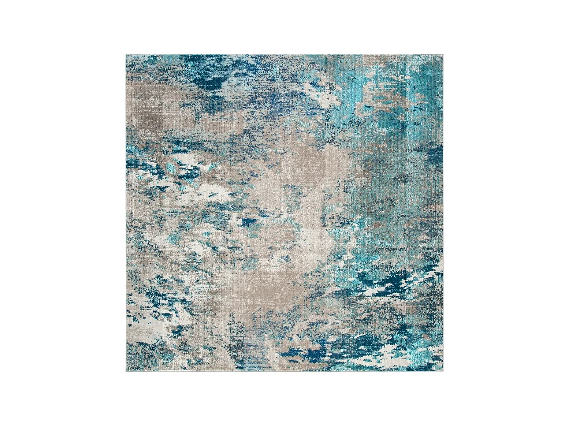 Tapis Bleu/Beige 244 X 244 cm - Julia