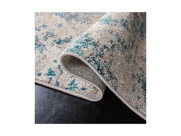 Tapis Bleu/Beige 244 X 244 cm - Julia