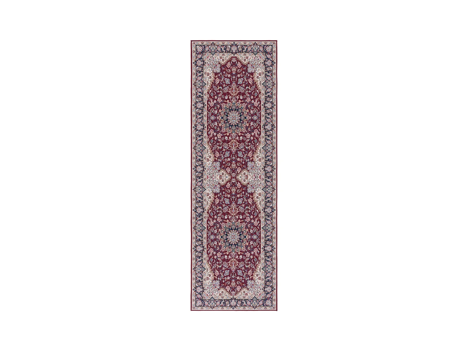 Tapis Rouge/Bleu Marine 76 X 244 cm - Serenade