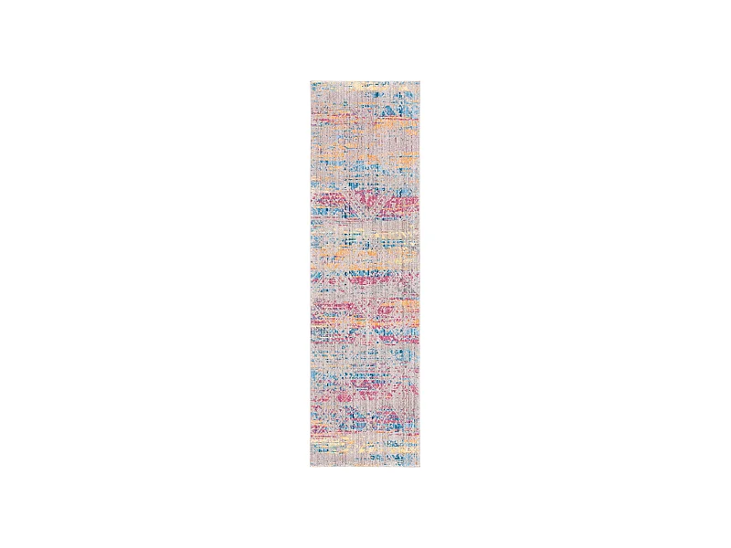 Tapis Rose/Gris 69 X 244 cm - Laila