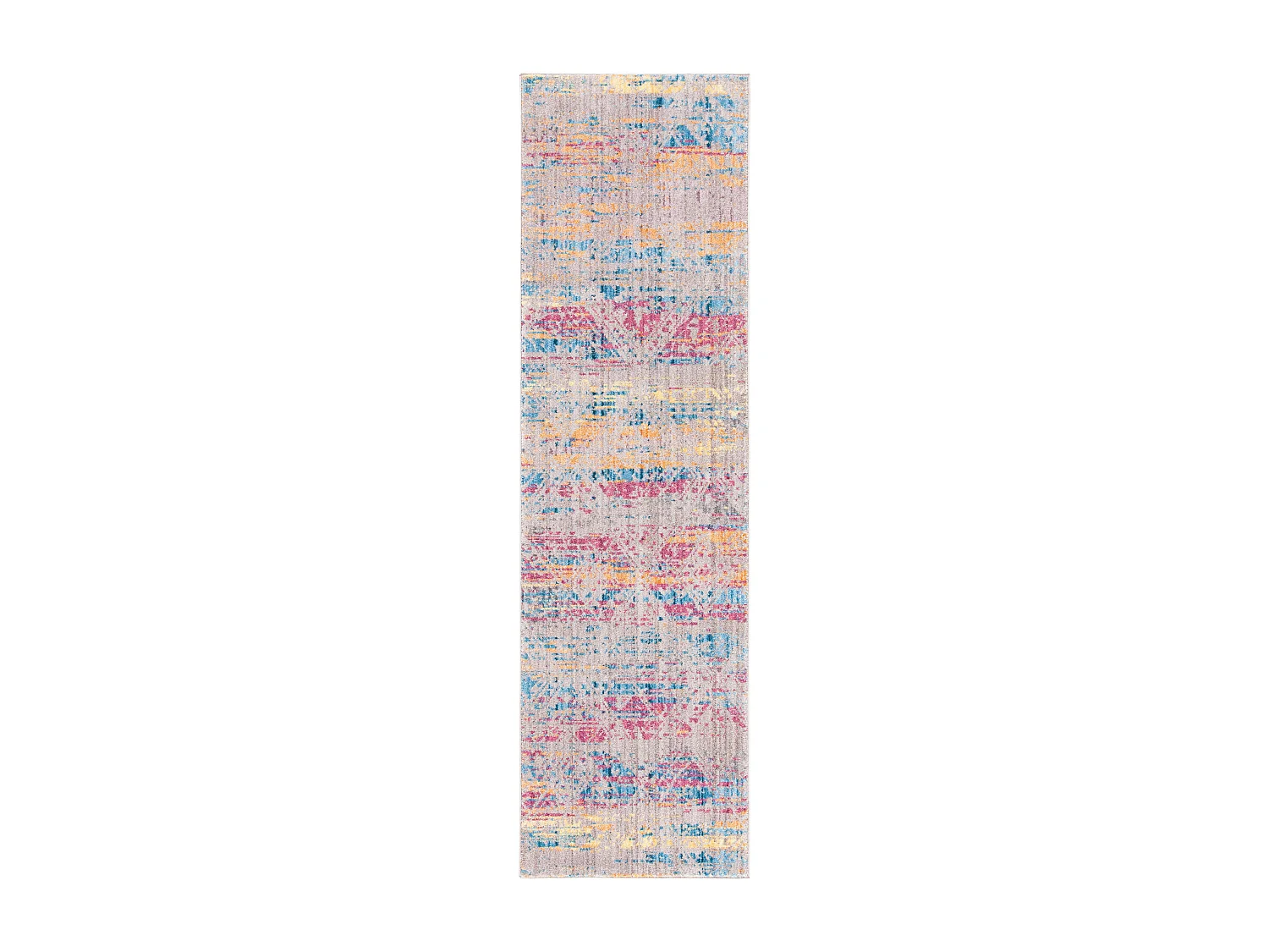 Tapis Rose/Gris 69 X 244 cm - Laila