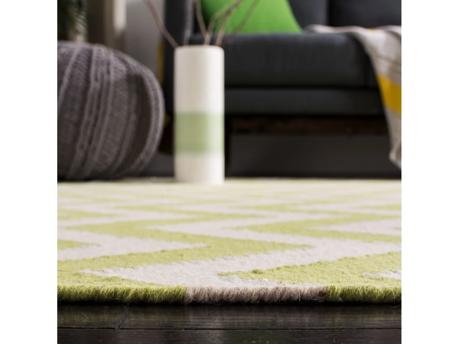 Tapis Vert/Neutre 122 X 183 cm - Nelli