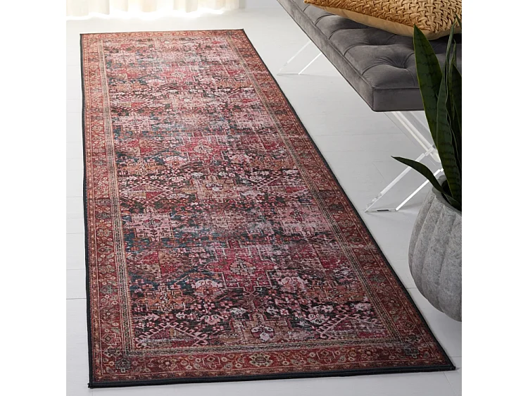 Tapis Rouge/Vert 76 X 183 cm - Romilly