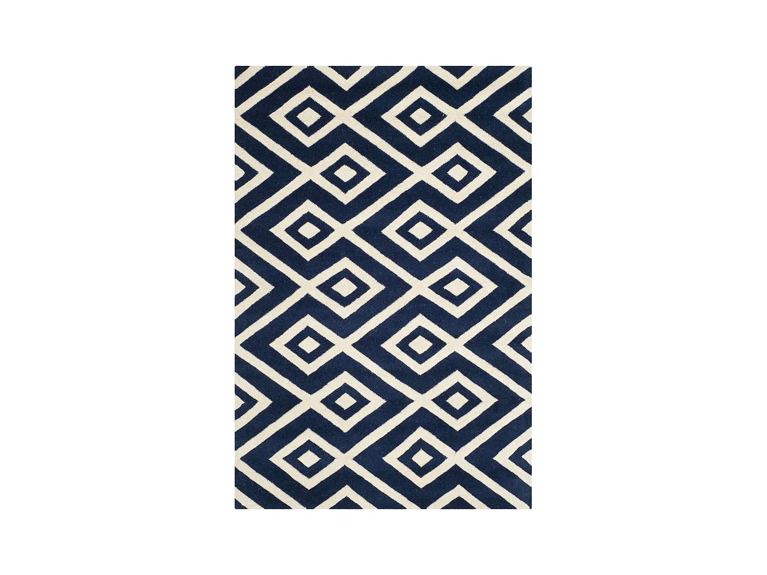 Tapis Bleu Marine/Neutre 122 X 183 cm - Verity