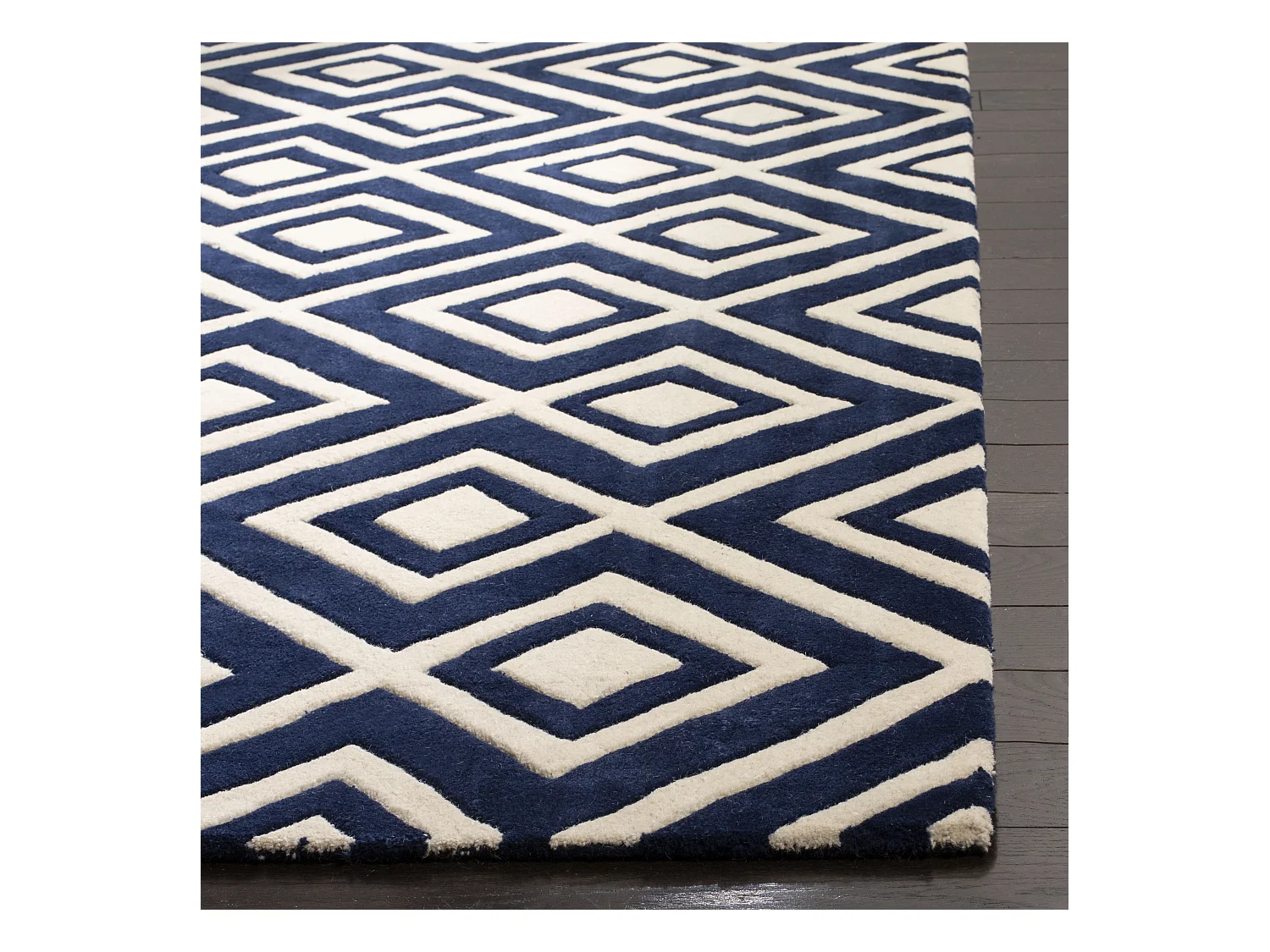 Tapis Bleu Marine/Neutre 122 X 183 cm - Verity