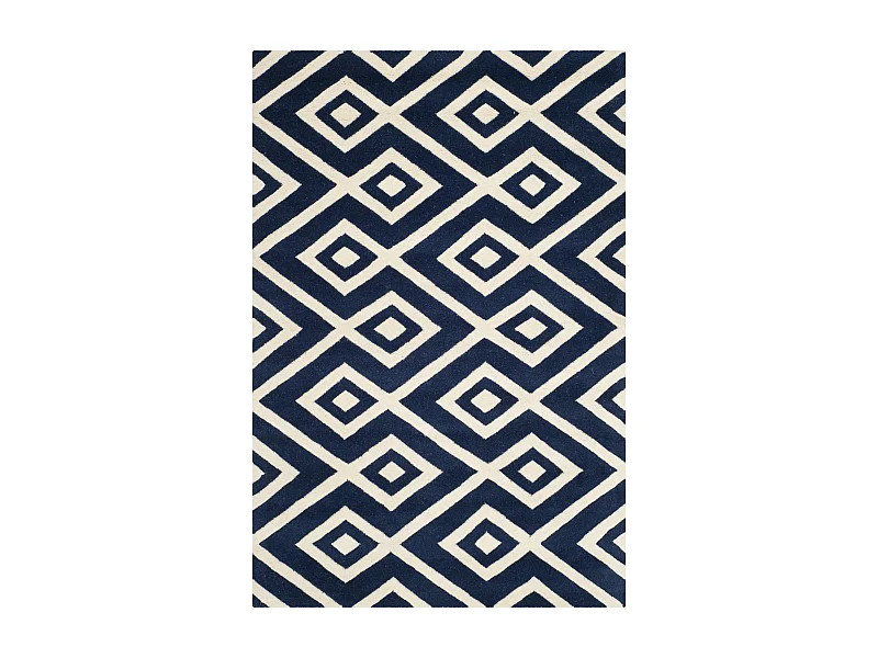 Tapis Bleu Marine/Neutre 122 X 183 cm - Verity