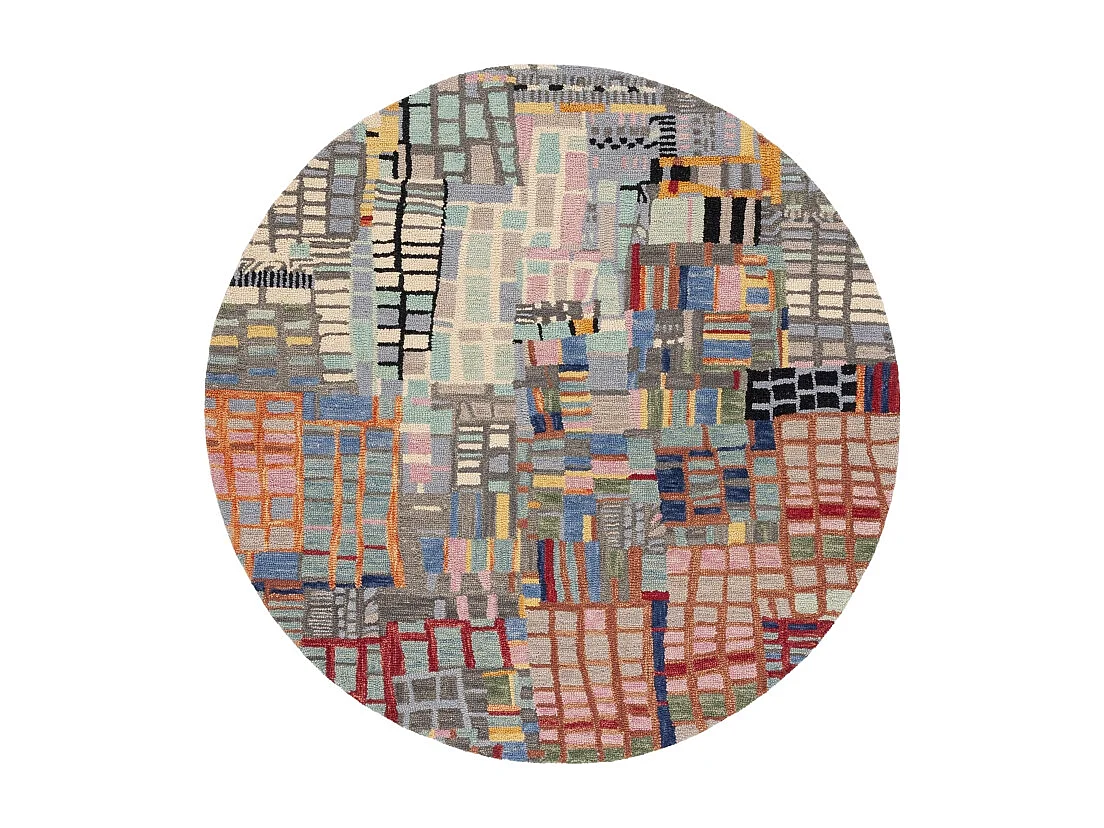 Tapis Ivoire/Noir 91 X 91 cm - Maren