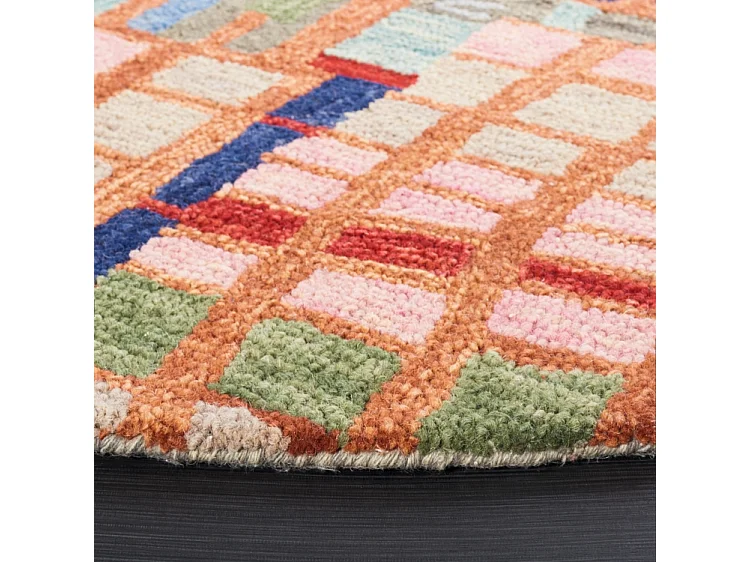 Tapis Ivoire/Noir 91 X 91 cm - Maren