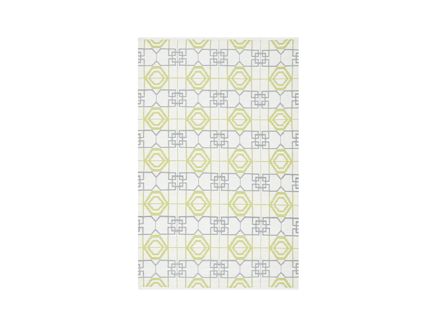 Tapis Blanc/Gris 91 X 152 cm - Collin