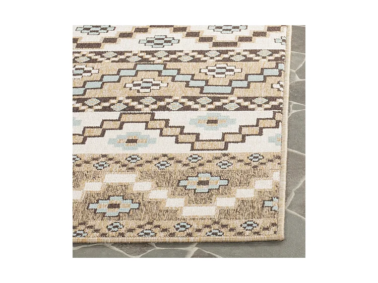 Tapis Neutre/Marron 79 X 152 cm - Una