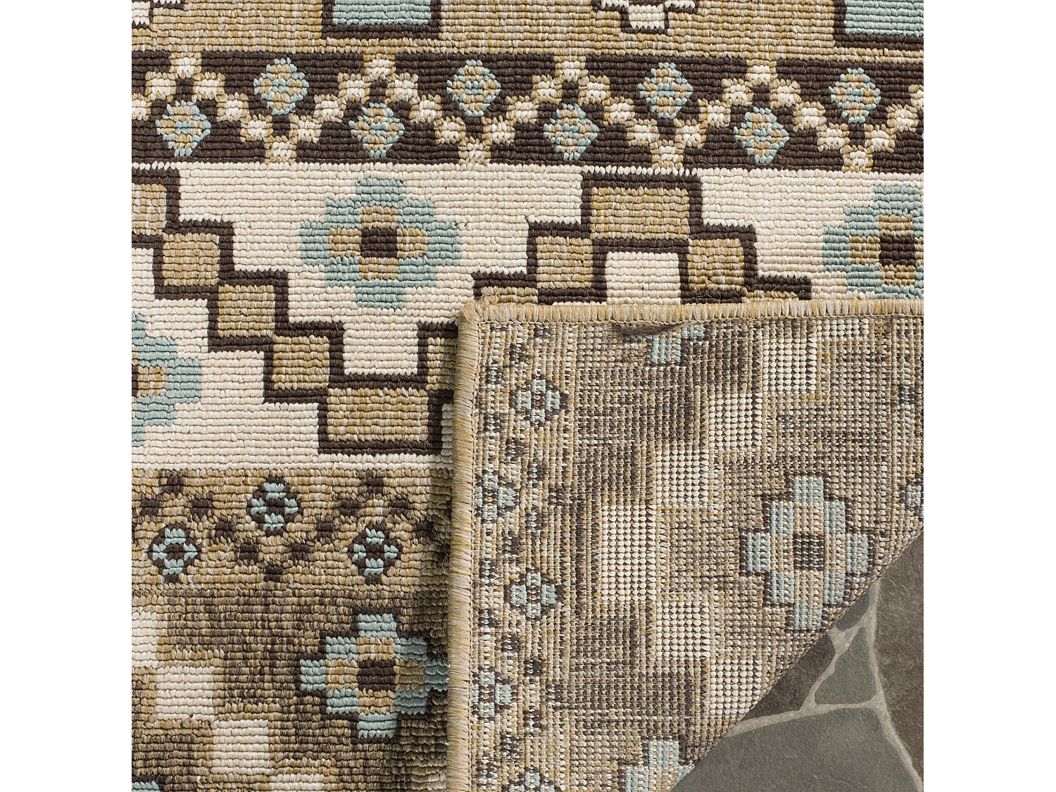 Tapis Neutre/Marron 79 X 152 cm - Una