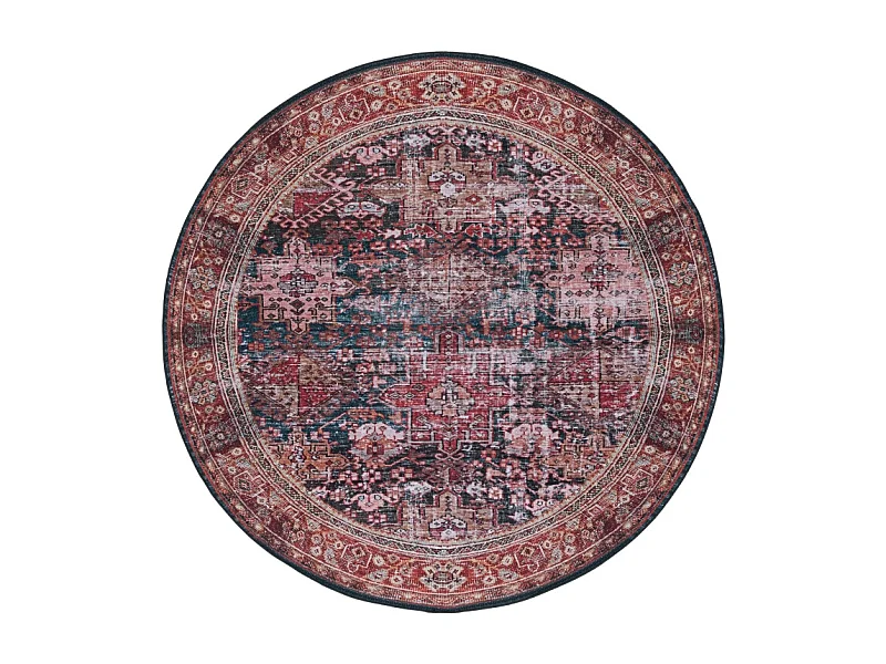 Tapis Rouge/Vert 122 X 122 cm - Romilly