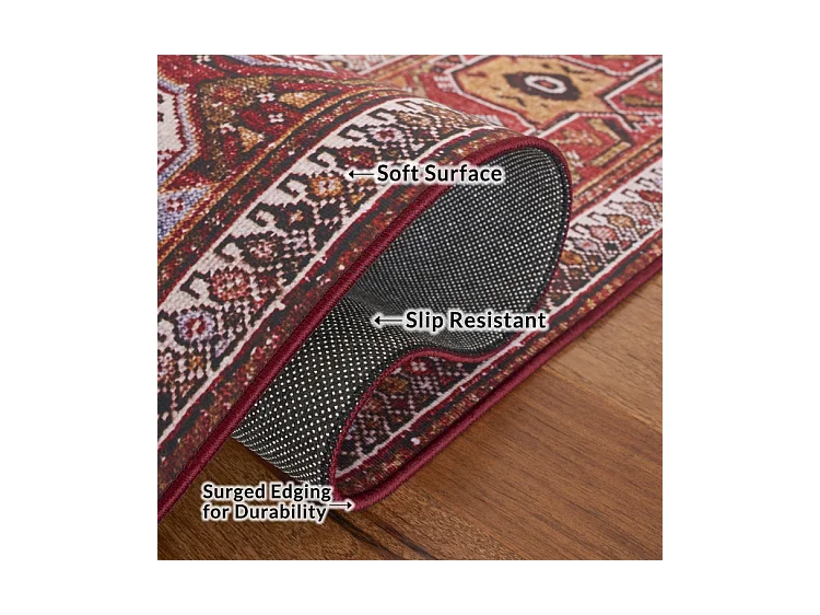 Tapis Bleu marine/rouille 152 X 244 cm - Patricia