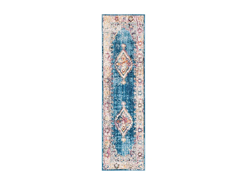 Tapis Bleu/Neutre 69 X 244 cm - Hadarah
