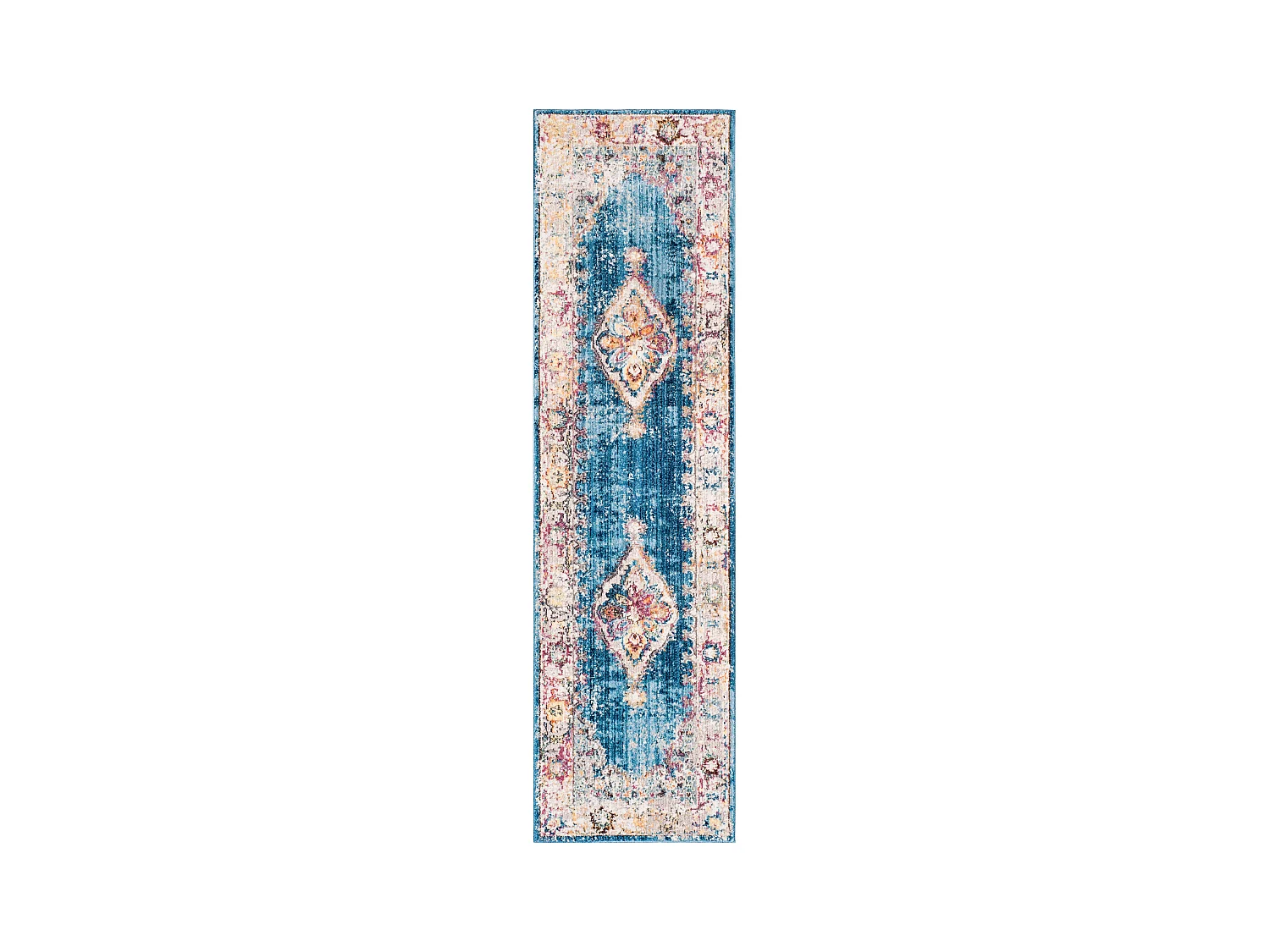 Tapis Bleu/Neutre 69 X 244 cm - Hadarah