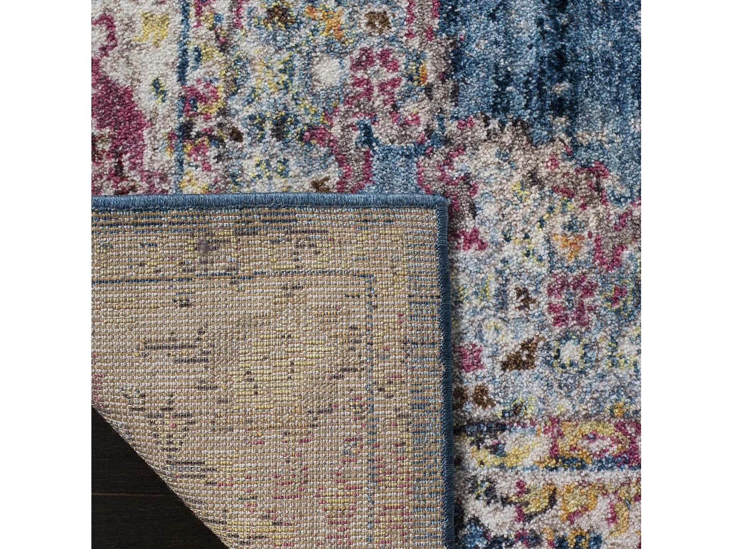 Tapis Bleu/Neutre 69 X 244 cm - Hadarah