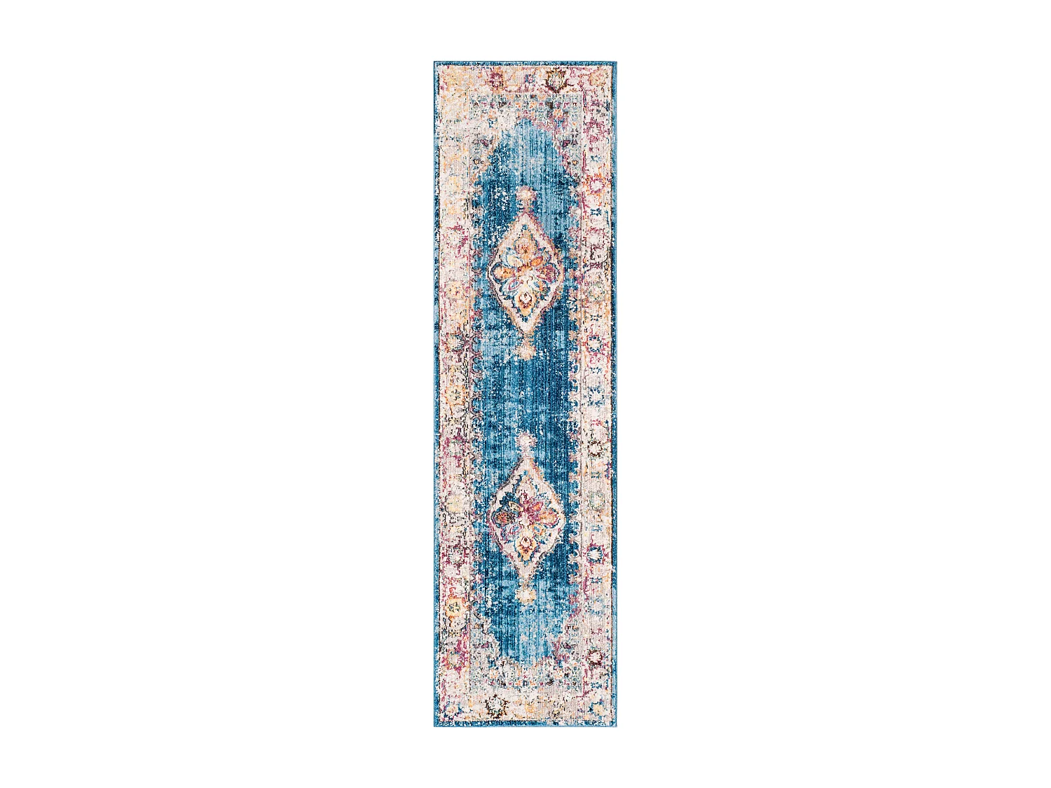 Tapis Bleu/Neutre 69 X 244 cm - Hadarah