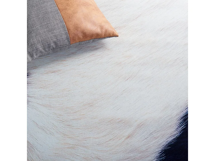 Tapis Ivoire/Bleu Foncé 183 X 183 cm - Elspeth