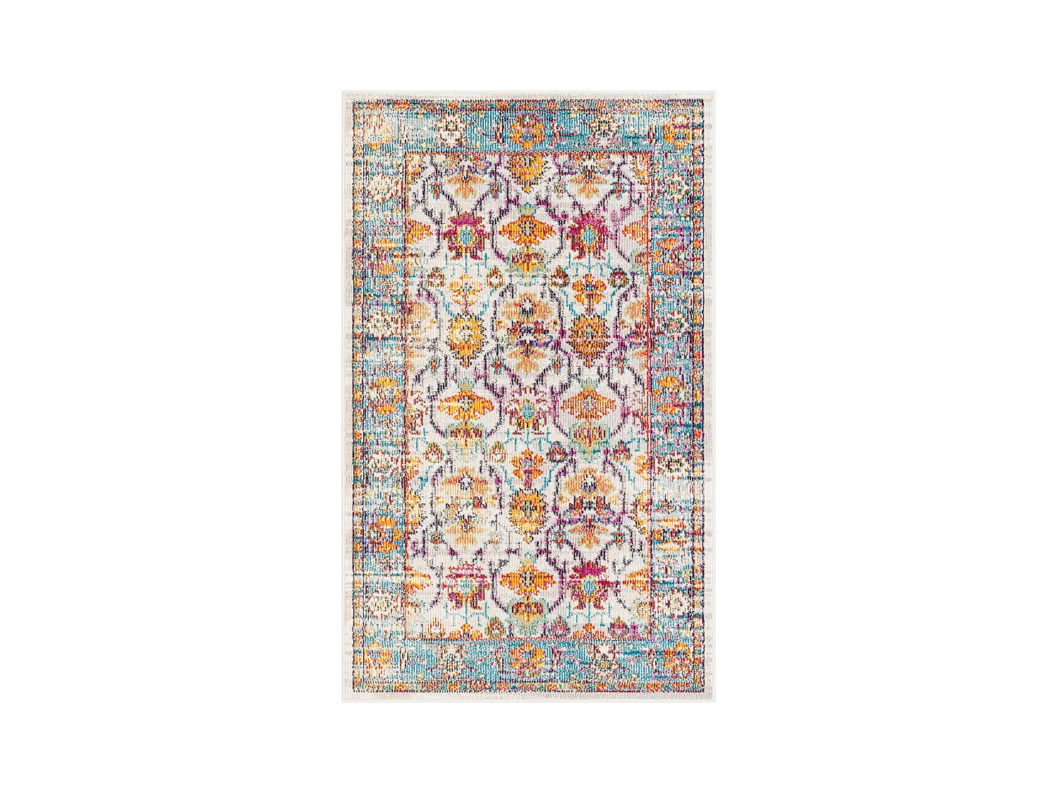 Tapis Neutre/Bleu 91 X 152 cm - Danilo