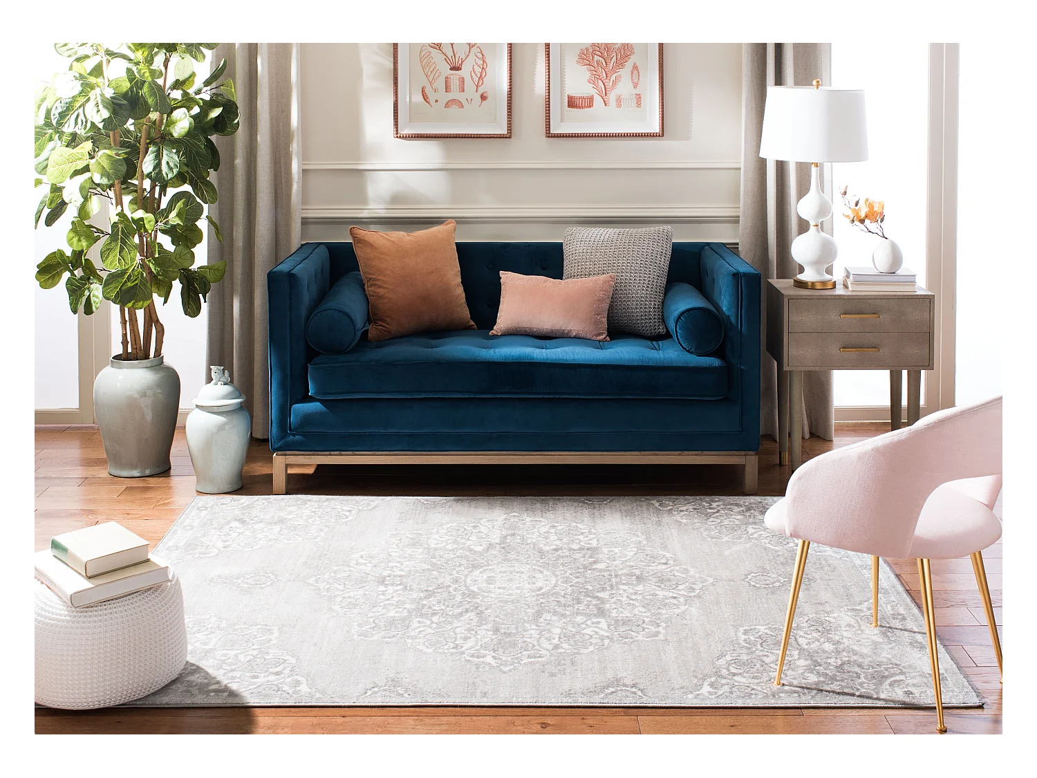 Tapis Gris 160 X 229 cm - Coral