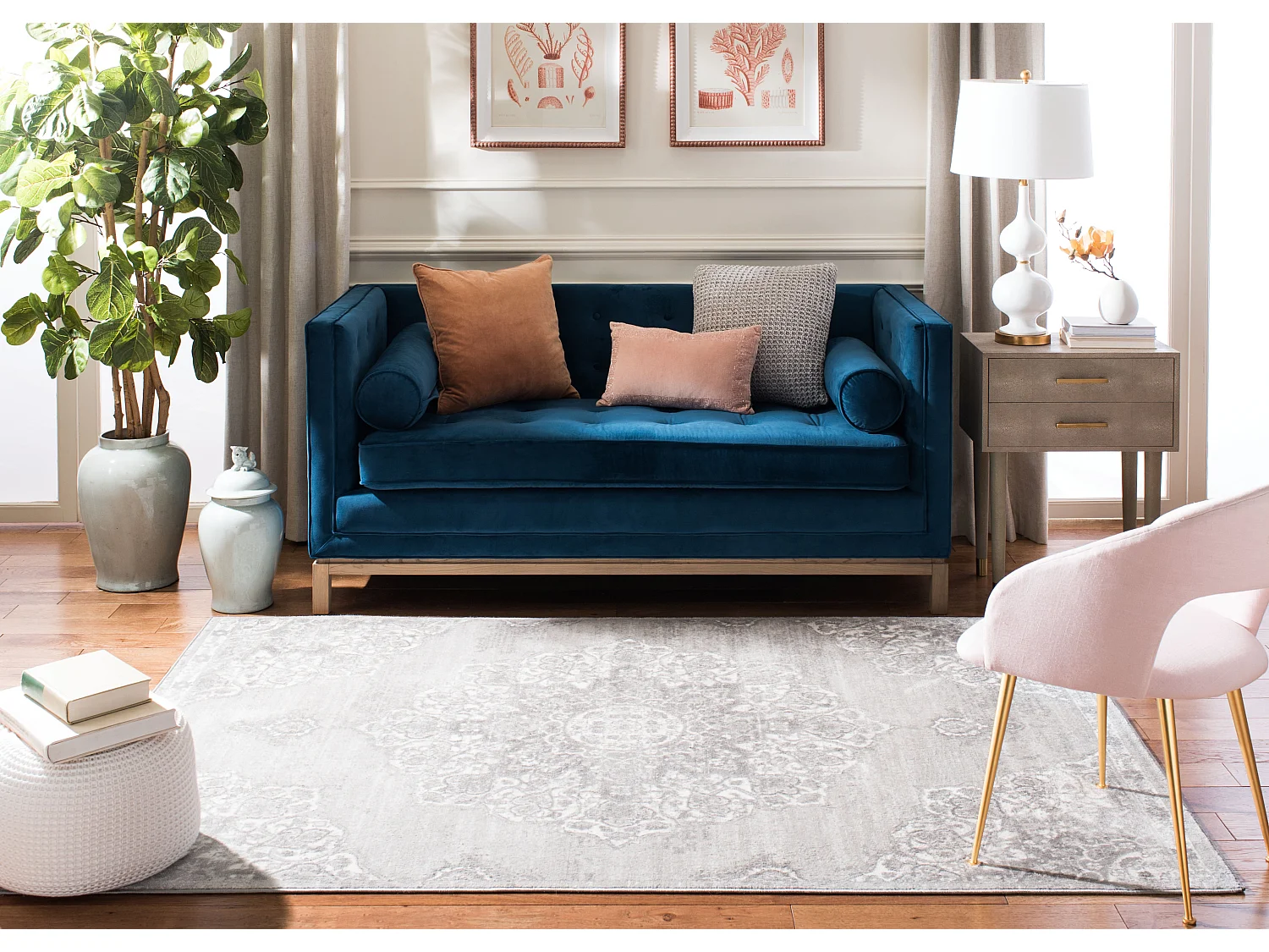 Tapis Gris 160 X 229 cm - Coral