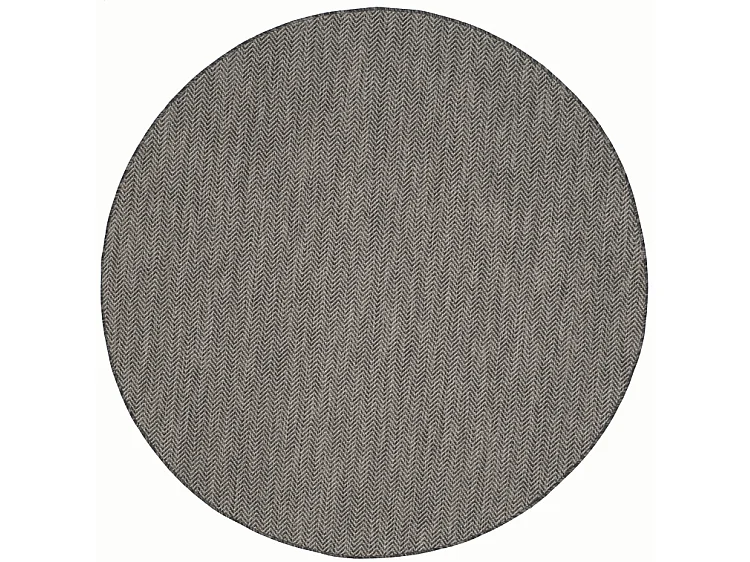 Tapis Noir/Beige 122 X 122 cm - Serenna