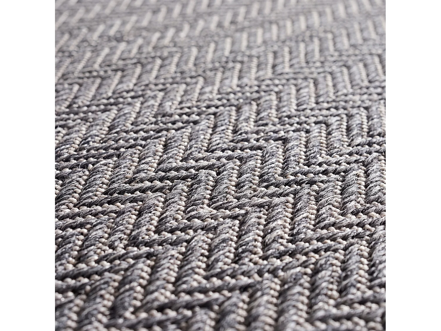 Tapis Noir/Beige 122 X 122 cm - Serenna