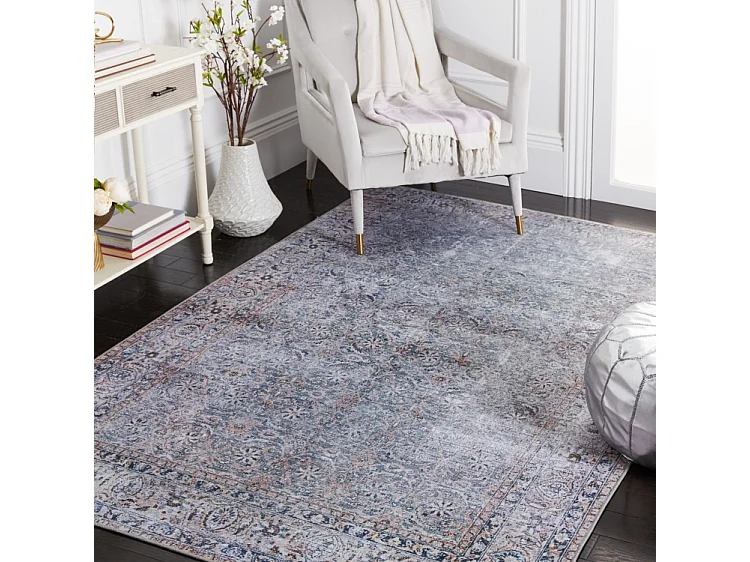 Tapis Bleu/Beige 122 X 183 cm - Sapphira