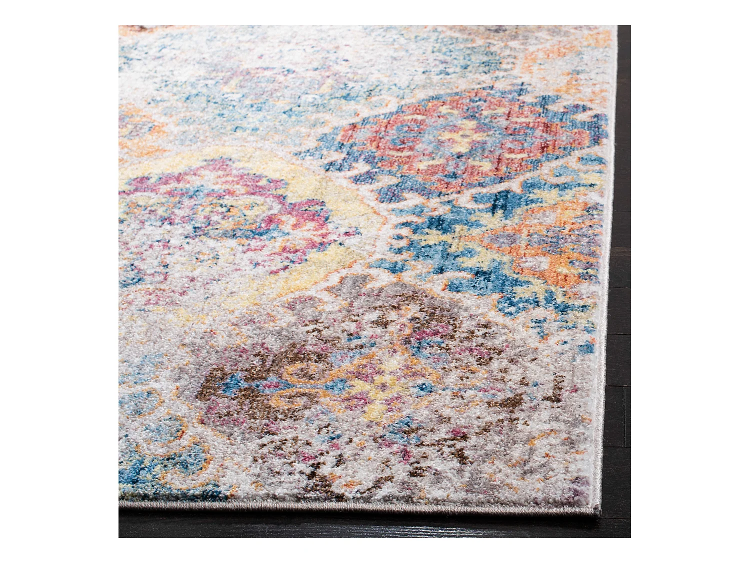Tapis Bleu/Gris 91 X 152 cm - Jolina