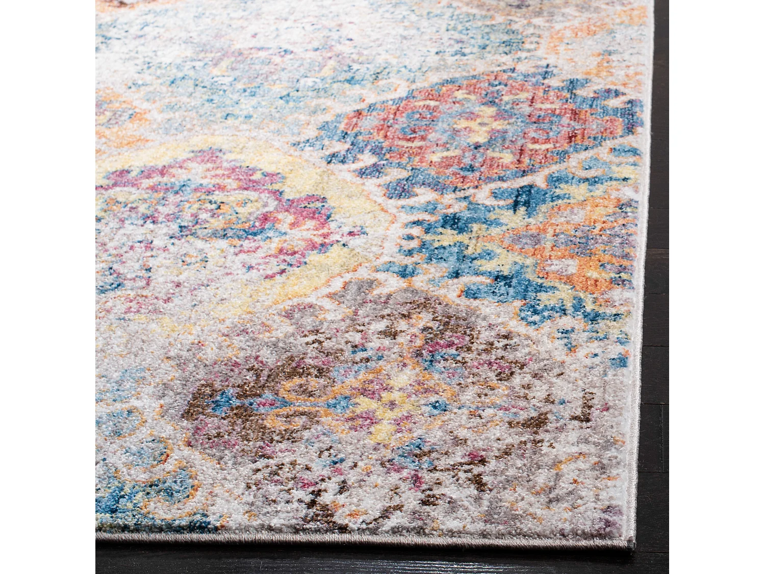 Tapis Bleu/Gris 91 X 152 cm - Jolina