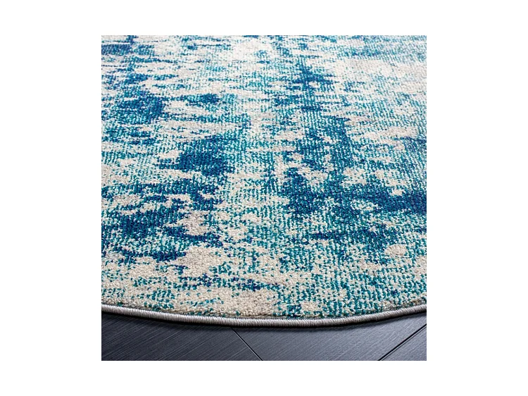 Tapis Ivoire/Turquoise 201 X 201 cm - Odaline