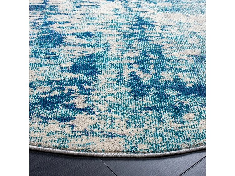Tapis Ivoire/Turquoise 201 X 201 cm - Odaline