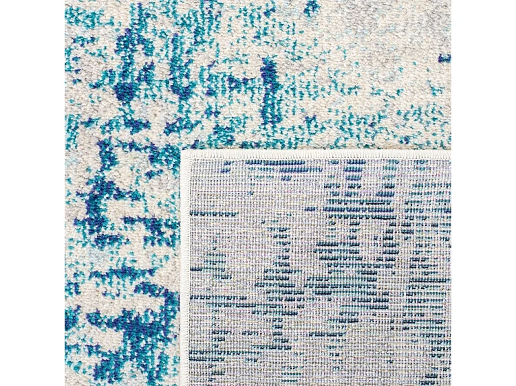 Tapis Ivoire/Turquoise 201 X 201 cm - Odaline