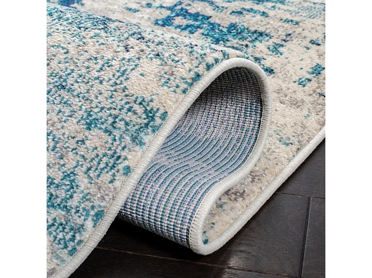 Tapis Ivoire/Turquoise 201 X 201 cm - Odaline