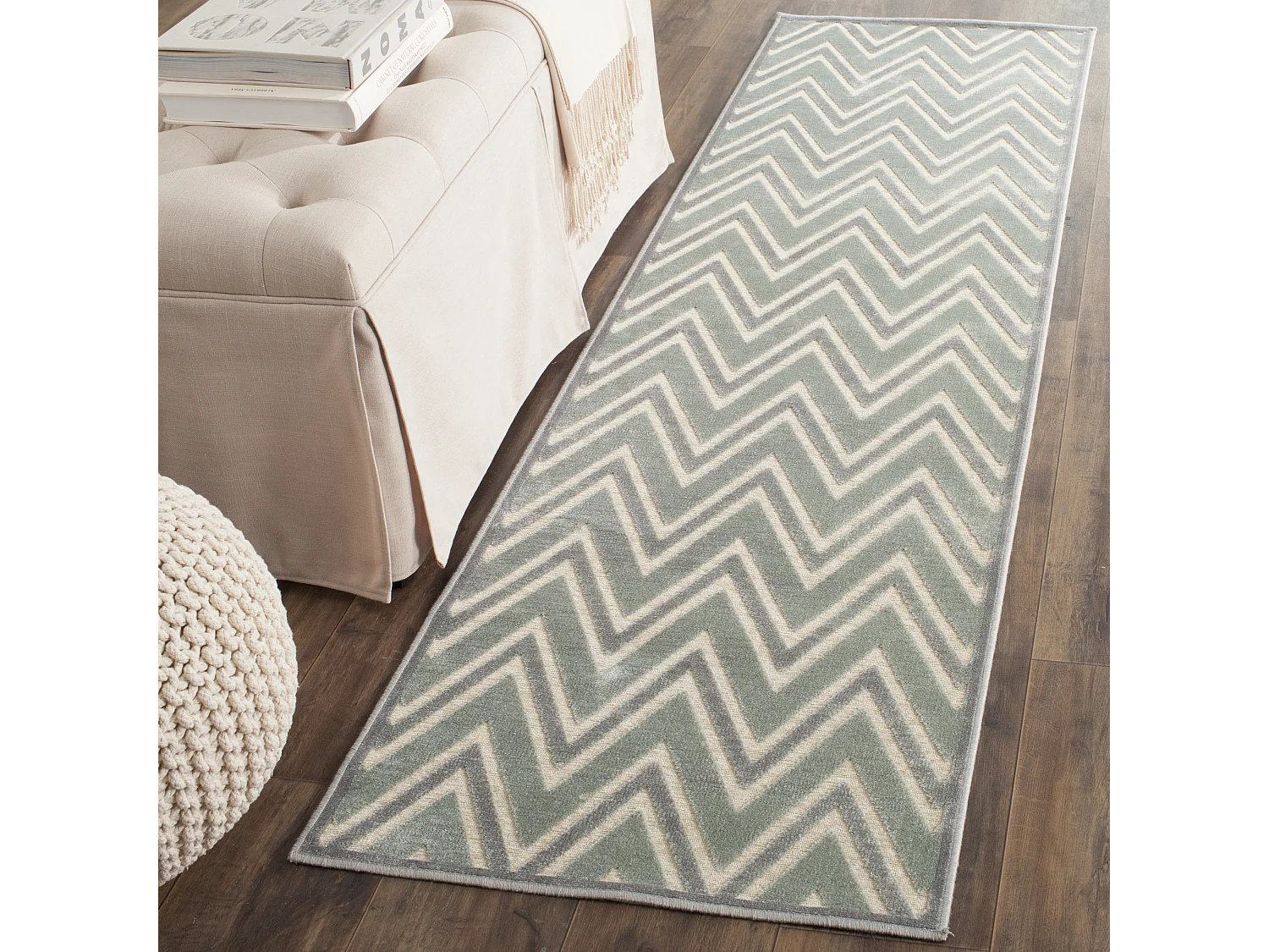 Tapis Gris/Multicolore 66 X 244 cm - Tobago