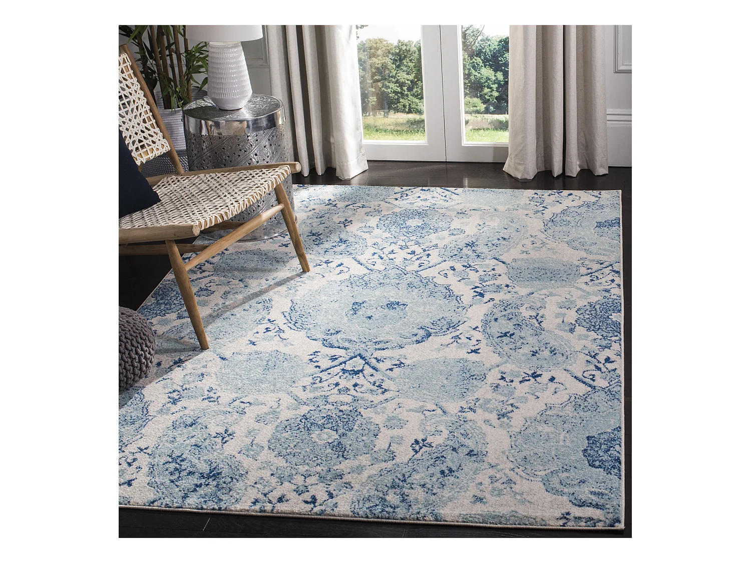 Tapis Neutre/Bleu 155 X 229 cm - Mischa