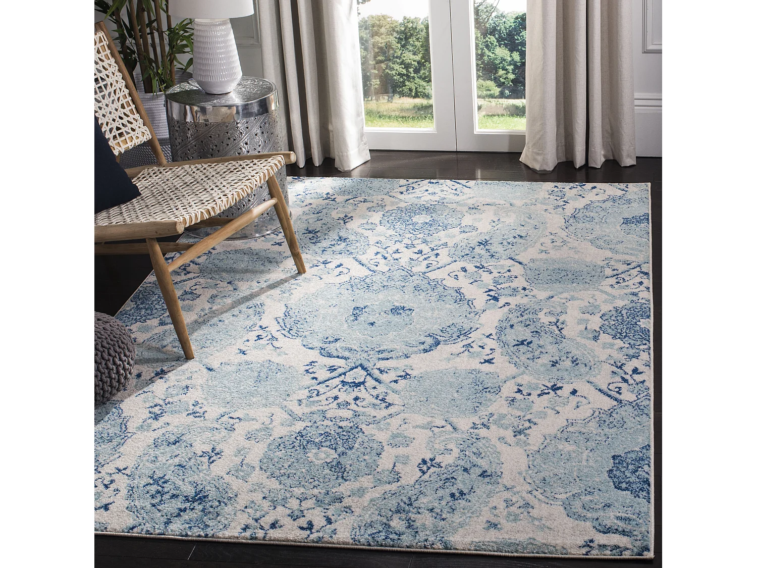 Tapis Neutre/Bleu 155 X 229 cm - Mischa
