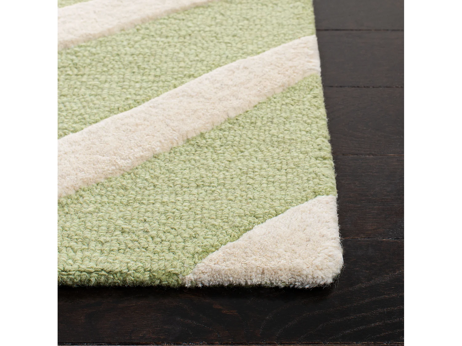 Tapis Vert/Neutre 91 X 152 cm - Edie