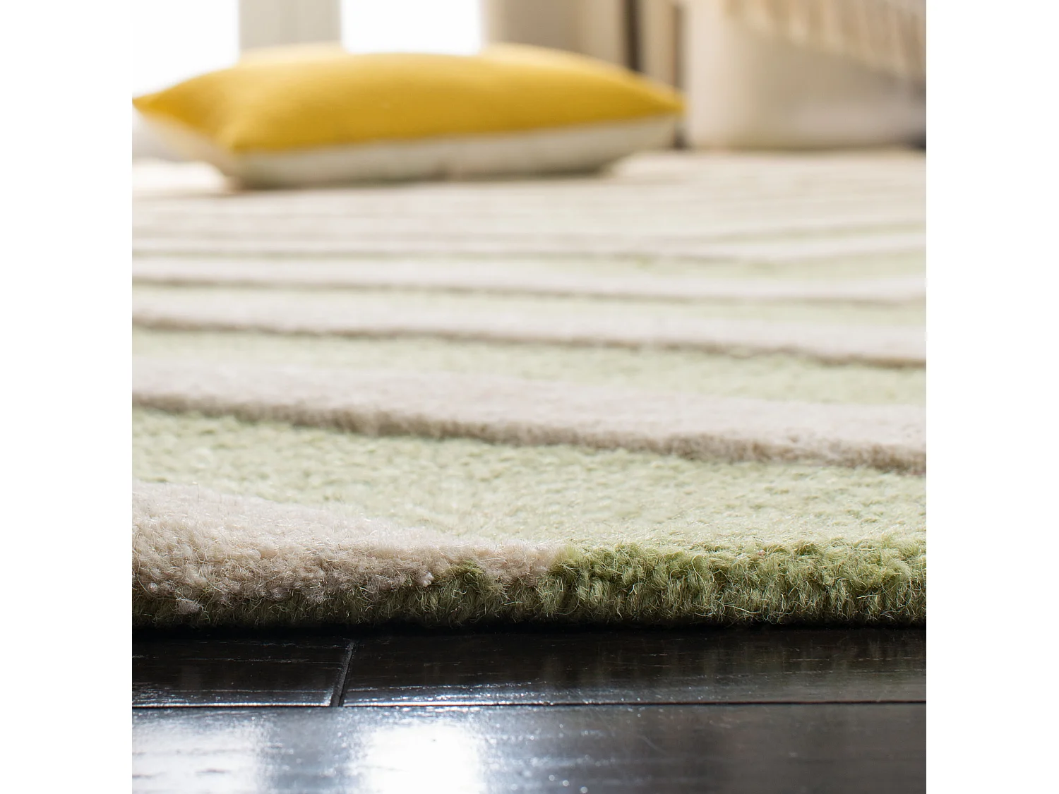 Tapis Vert/Neutre 91 X 152 cm - Edie