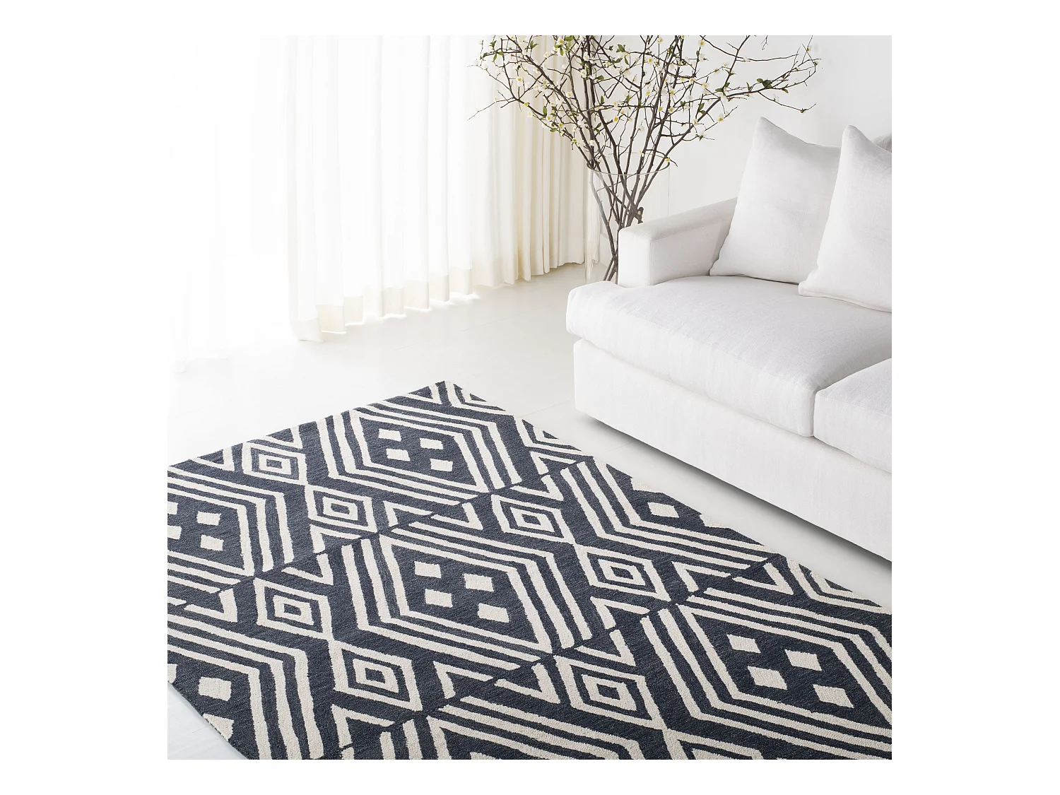 Tapis Gris/Neutre 122 X 183 cm - Liliane