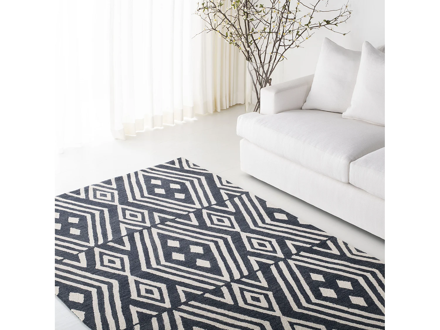 Tapis Gris/Neutre 122 X 183 cm - Liliane