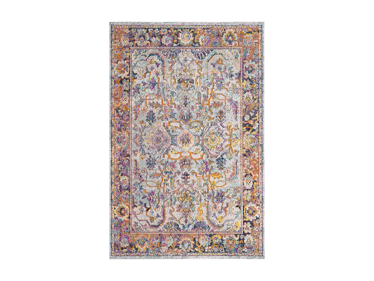 Tapis Bleu/Orange 152 X 244 cm - Davide
